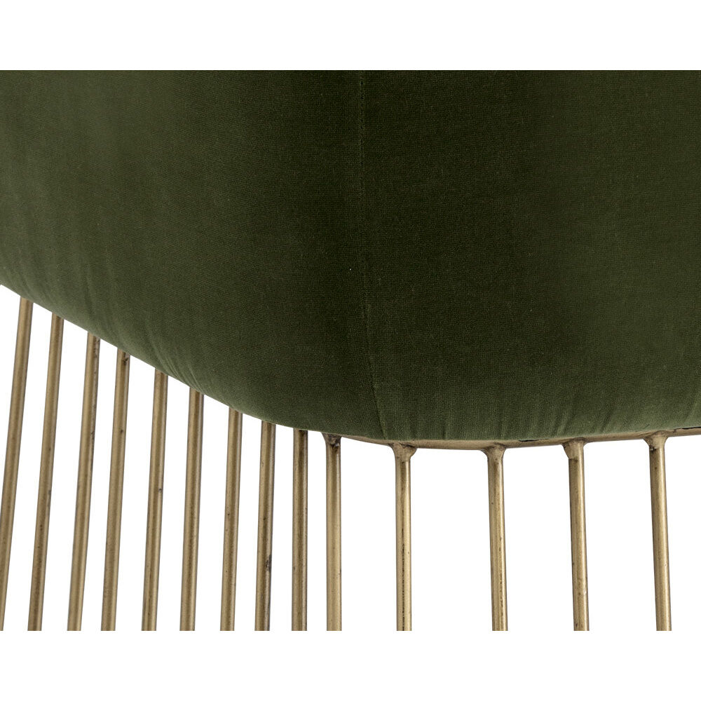 Gala Forest Green Dining Armchair